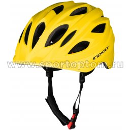 Шлем велосипедный детский INDIGO 16 вентиляционных отверстий IN073 51-55см Желтый