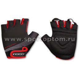 Перчатки велосипедные мужские INDIGO  SB-01-8203 Черно-красный