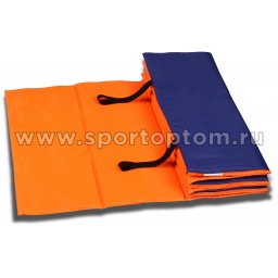 Коврик гимнастический взрослый INDIGO SM-042 180*60*1 см Оранжево-синий
