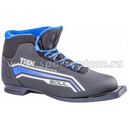 Ботинки лыжные 75 TREK Soul3 синтетика TR-262 Черный (лого синий)