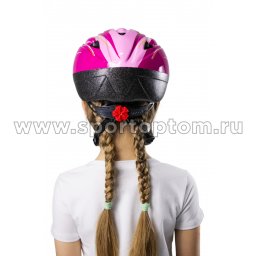 шлем велосипедный IN318 розовый 3