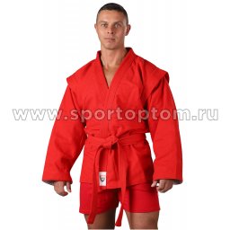 Куртка для Самбо хлопок 100%, 530-580 г/м2 RA-005 44 Красный