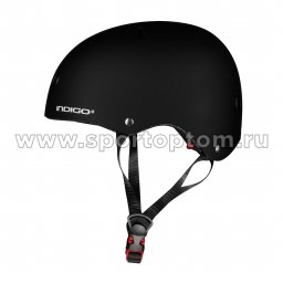 Шлем для скейтбординга детский INDIGO 11 вентиляционных отверстий IN319 51-55см Черный
