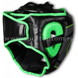 Шлем боксерский закрытый RSC 3693 Черно-зеленый (2)