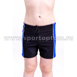 Плавки-шорты детские с кантом SM-432 Черно-синий