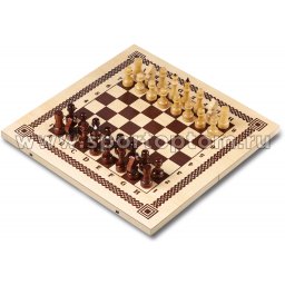 Игра Два в одном (шашки, шахматы) Деревянная IG-03 (2)