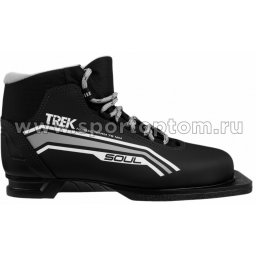 Ботинки лыжные 75 TREK Soul4 синтетика TR-263 Черный (лого серебро)