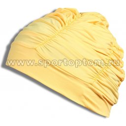 Шапочка для плавания  ткань LUCRA SM женская  с драпировкой SM-092 Желтый