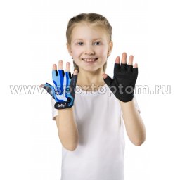 Велоперчатки детские IN323 Голубо-серый 1