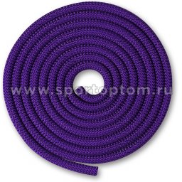 Скакалка для художественной гимнастики Утяжеленная INDIGO SM-121 2,5 м Фиолетовый