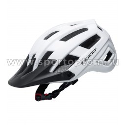 Шлем велосипедный взрослый INDIGO 20 вентиляционных отверстий IN371 55-61см Бело-черный