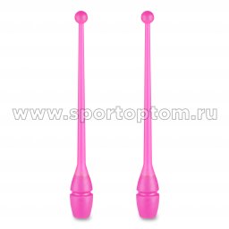 Булавы для художественной гимнастики вставляющиеся INDIGO IN018 41 см Розовый