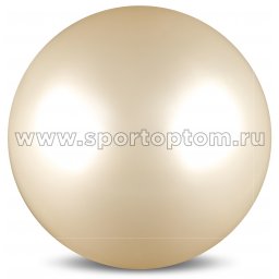 Мяч для художественной гимнастики силикон Металлик 300 г AB2803 15 см Белый