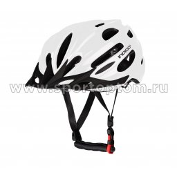 Шлем велосипедный взрослый INDIGO 22 вентиляционных отверстий IN070 55-61см Белый