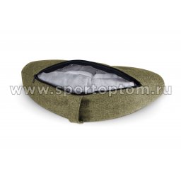 Подушка для йоги и медитации полумесяц INDIGO (гречневая лузга) SM-439 40x16x9 см Зеленый мох Подушка для йоги и медитации полумесяц SM-439 зеленый мох 3