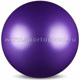 Мяч для художественной гимнастики силикон Металлик 300 г AB2803 15 см Фиолетовый