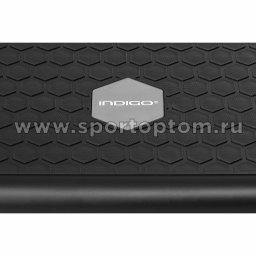 Степ платформа для аэробики 2 уровня INDIGO IN403 Черно-серый F-ST-168-NEGR-2-f3_resized