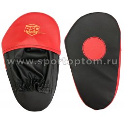 Лапа боксерская прямая большая RSC COMBAT и/к(пара) RSC010 34*19*4 см Черно-красный