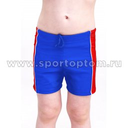 Плавки-шорты детские с кантом SM-432 28 Сине-красный