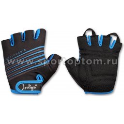 Перчатки велосипедные мужские INDIGO  SB-01-1575 S Черно-синий
