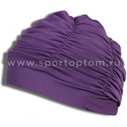 Шапочка для плавания ткань LUCRA женская с драпировкой SM-092 Фиолетовый