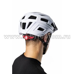 шлем велосипедный IN371 бело-черный 7
