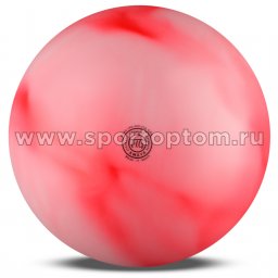 Мяч для художественной гимнастики силикон d20см AMAYA MARMOL 410 г 350200 Мраморный красный