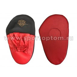 Лапа боксерская прямая малая RSC COMBAT и/к(пара) RSC009 28*17*4 см Красно-черный