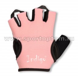 Перчатки для фитнеса женские INDIGO Эластан,кожа,неопрен SB-16-8023 Розовый