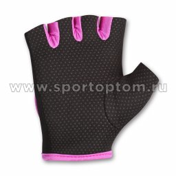 Перчатки для фитнеса женские INDIGO неопрен IN200 Черно-фиолетовый (2)