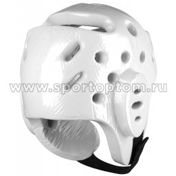 Шлем таэквондо литой F081B Белый (2)