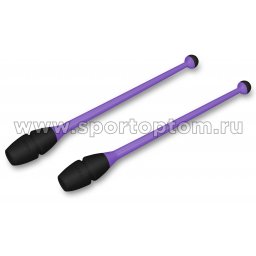 Булавы для художественной гимнастики вставляющиеся INDIGO Фиолетово-черный (3)