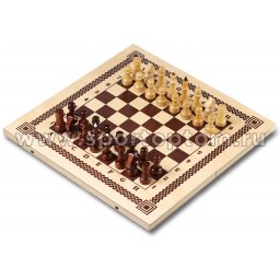 Игра Три в одном (нарды, шахматы, шашки) Деревянная IG-04 (2)