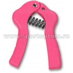 Эспандер кистевой пружинный PRO-SUPRA MEDIUM пластиковые ручки 2702 Розовый