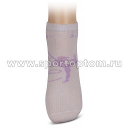 Носки для художественной гимнастики с рисунком INDIGO А14-01 Белый (2)