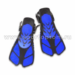 Ласты короткие с открытой пяткой INDIGO PANGA взрослые IN067 синий 2