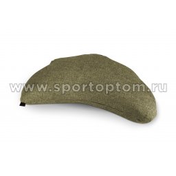 Подушка для йоги и медитации полумесяц INDIGO (гречневая лузга) SM-439 40x16x9 см Зеленый мох