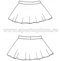 Юбочка гимнастическая сетка INDIGO SM-081 28-30 Черный Юбочка гимнастическая сетка INDIGO SM-081 Черный (3)