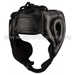 Шлем боксёрский закрытый INDIGO натуральная кожа PS-831 Черный (2)