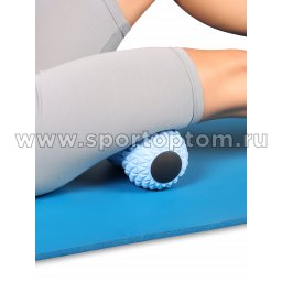 Модель Мячик массажный двойной для йоги INDIGO IN269 Голубой (4)