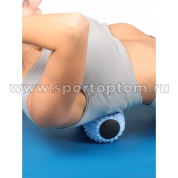 Модель Мячик массажный двойной для йоги INDIGO IN269 Голубой (3)