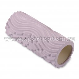 Ролик массажный для йоги INDIGO PVC Волна (Валик для спины) IN275 33*14 см Сиреневый