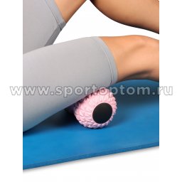 Модель Мячик массажный двойной для йоги INDIGO IN269 Розовый (2)