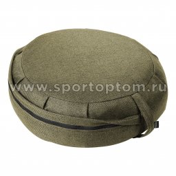 Подушка для йоги и медитации круглая SM-430 зеленый мох 2