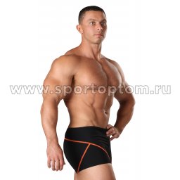 Плавки-шорты мужские SHEPA 051 Черно-оранжевый (3)