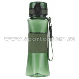 Бутылка для воды с нескользящей вставкой, сеточка, шарик UZSPACE 500мл тритан 6010 Темно-зеленый (1)