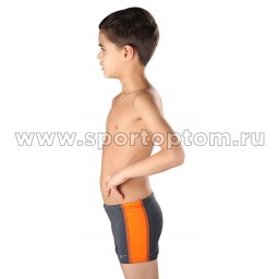 Плавки-шорты детские со вставками SHEPA 015 Серо-оранжевый (3)
