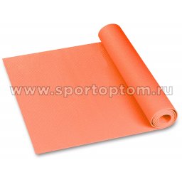Коврик для йоги и фитнеса INDIGO PVC YG03 173*61*0,3 см Оранжевый
