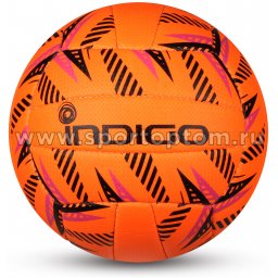 Мяч волейбольный INDIGO SAND любительский шитый IN162 Оранжево-черный