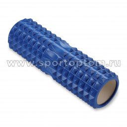 Ролик массажный для йоги INDIGO PVC (Валик для спины) IN268 45*14 см Синий 